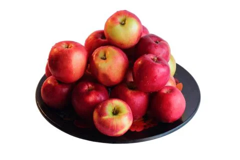 Apples on a tray Stock Photos