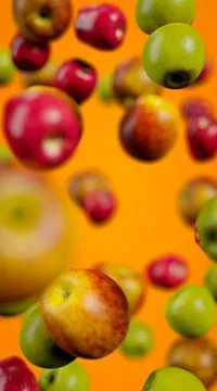 Apples Vertical Background Backdrop Image Stock Photos