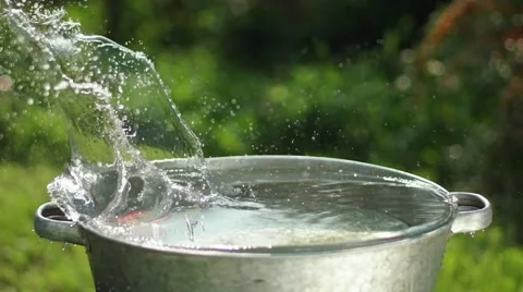 Apples in water. Apples are washed in a basin of water Stock Footage