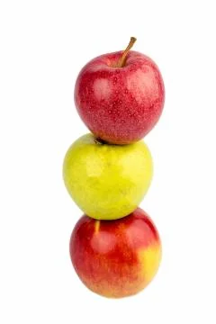 Apples on white background Foto stock