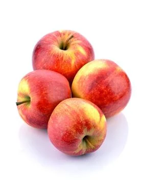 Apples on a white background Stock Photos