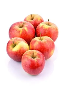 Apples on a white background Stock Photos