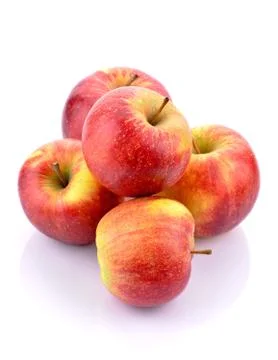 Apples on a white background Stock Photos