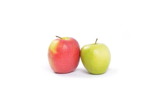 Apples on a white background Stock Photos