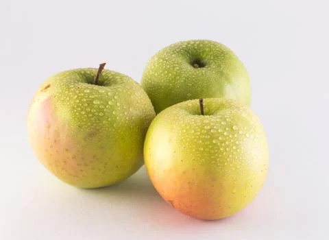 Apples on a white background Stock Photos
