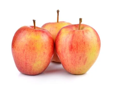 Apples on white background Stock Photos