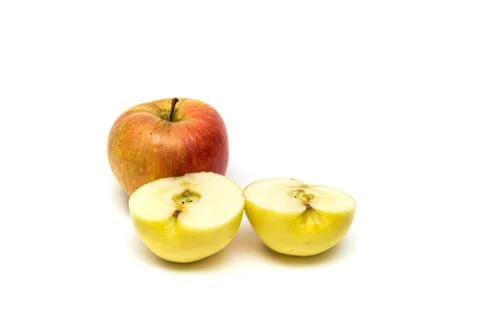 Apples on a white background. Stock Photos