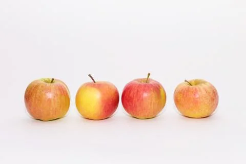 Apples on a white background 库存照片