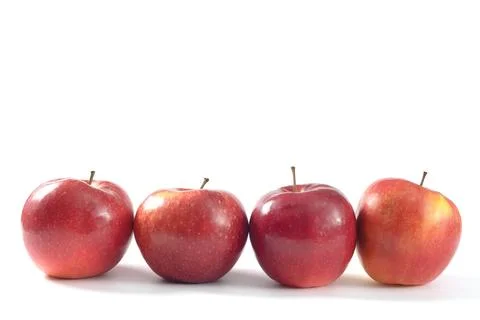 Apples on white background for text and design Фото
