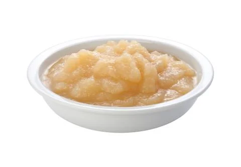 Applesauce in a dish with a clipping path Foto stock