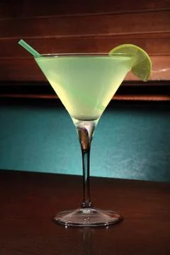 Appletini cocktail Stock Photos