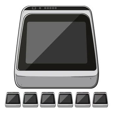 Appliance dishwasher kitchen cartoon vector graphic 스톡 일러스트