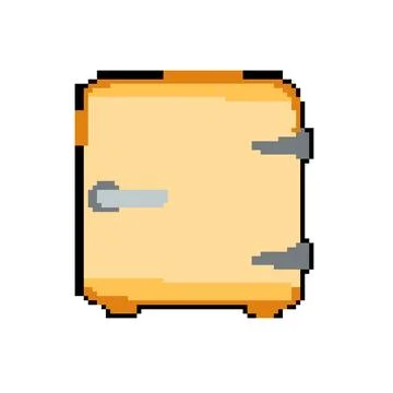Appliance fridge pixel art vector illustration Stock Illustration