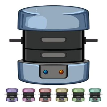 Appliance sandwich maker cartoon vector graphic Illustrazione stock