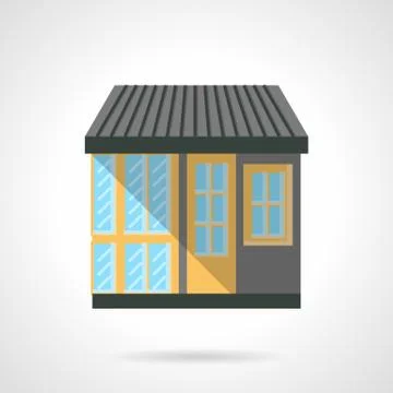 Appliance store facade flat design vector icon Stockillustratie