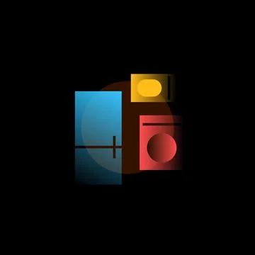 Appliances. Vector icon in gradient style. Editable illustration Stock Illustration