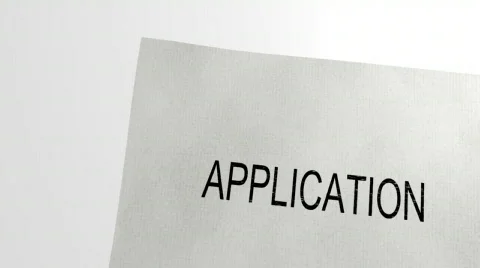 Application accepted - stamp Stock Footage 711835
