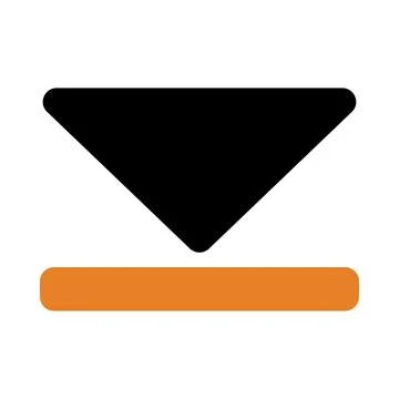 Application, arrow, down icon Stock Illustration