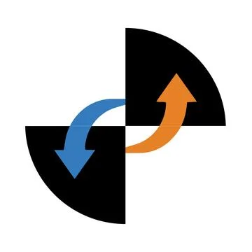 Application, arrow, down icon Stock Illustration