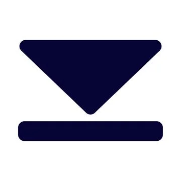 Application, arrow, down icon Stock Illustration