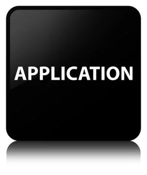 Application black square button 스톡 일러스트