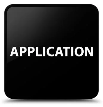 Application black square button Stockillustratie