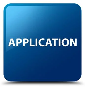 Application blue square button Illustrazione stock