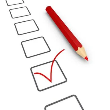 Application with check mark and a pencil Stock Illustration