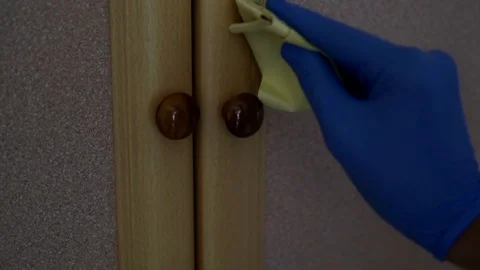 Application of cleaning rules against virus Stock Footage 128299451