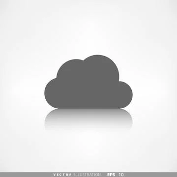 Application cloud icon. Data storage. Stock Illustration