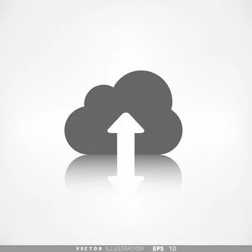 Application cloud icon. Data storage. Stock Illustration