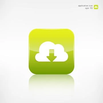 Application cloud icon. Data storage. 스톡 일러스트