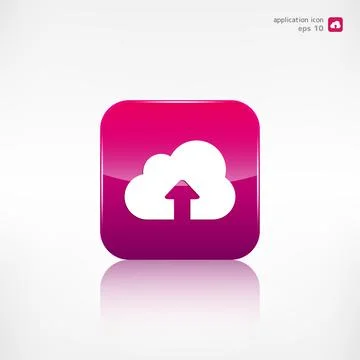 Application cloud icon. Data storage. 스톡 일러스트