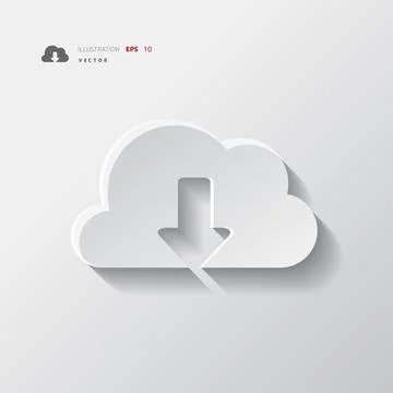 Application cloud icon. Data storage. Illustrazione stock