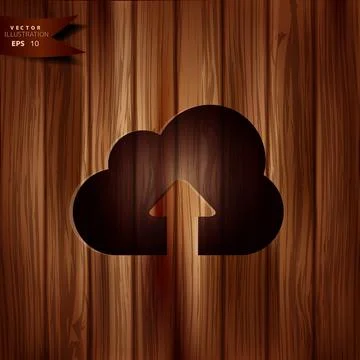 Application cloud icon. Data storage. Stock Illustration