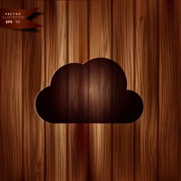 Application cloud icon. Data storage. Stock Illustration
