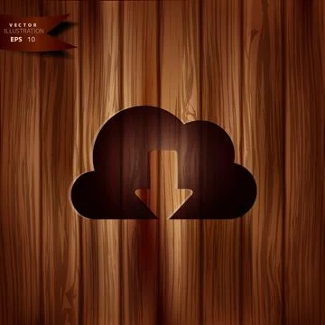 Application cloud icon. Data storage. Stock Illustration