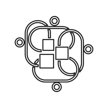 Application Commitment Teamwork Together Outline Logo vector イラスト素材