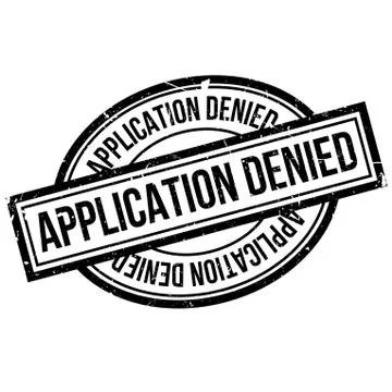 Application Denied rubber stamp Stock Illustration