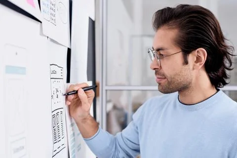 Application Developer Working Stockfoto's