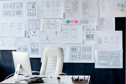 Application Developer Workspace Stock Photos