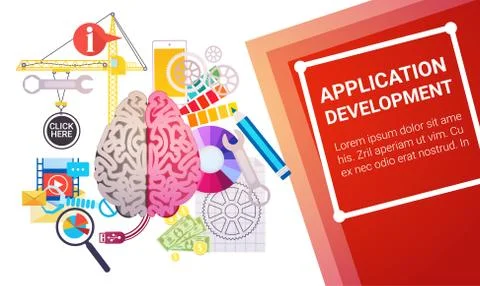Application Development Create Design Site Programming Coding Stock-Illustration