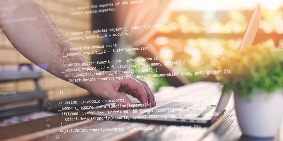 Application development, digital software technology development concept. A.. 스톡 사진