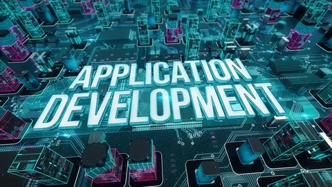 Application Development with digital technology concept Stock Footage 102985190