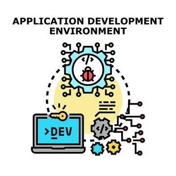 Application development environment creating quality software Stock Illustration