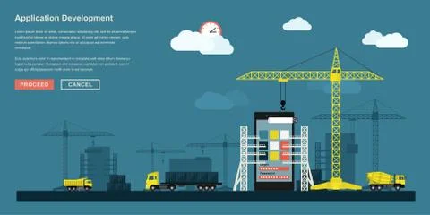 Application development Stock Illustration