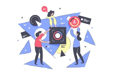 Application development process Stock Illustration