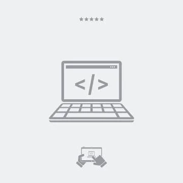 Application for editing digital code Illustrazione stock