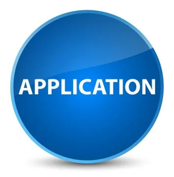 Application elegant blue round button 스톡 일러스트