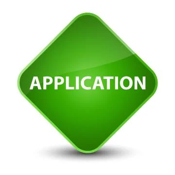 Application elegant green diamond button Stock Illustration
